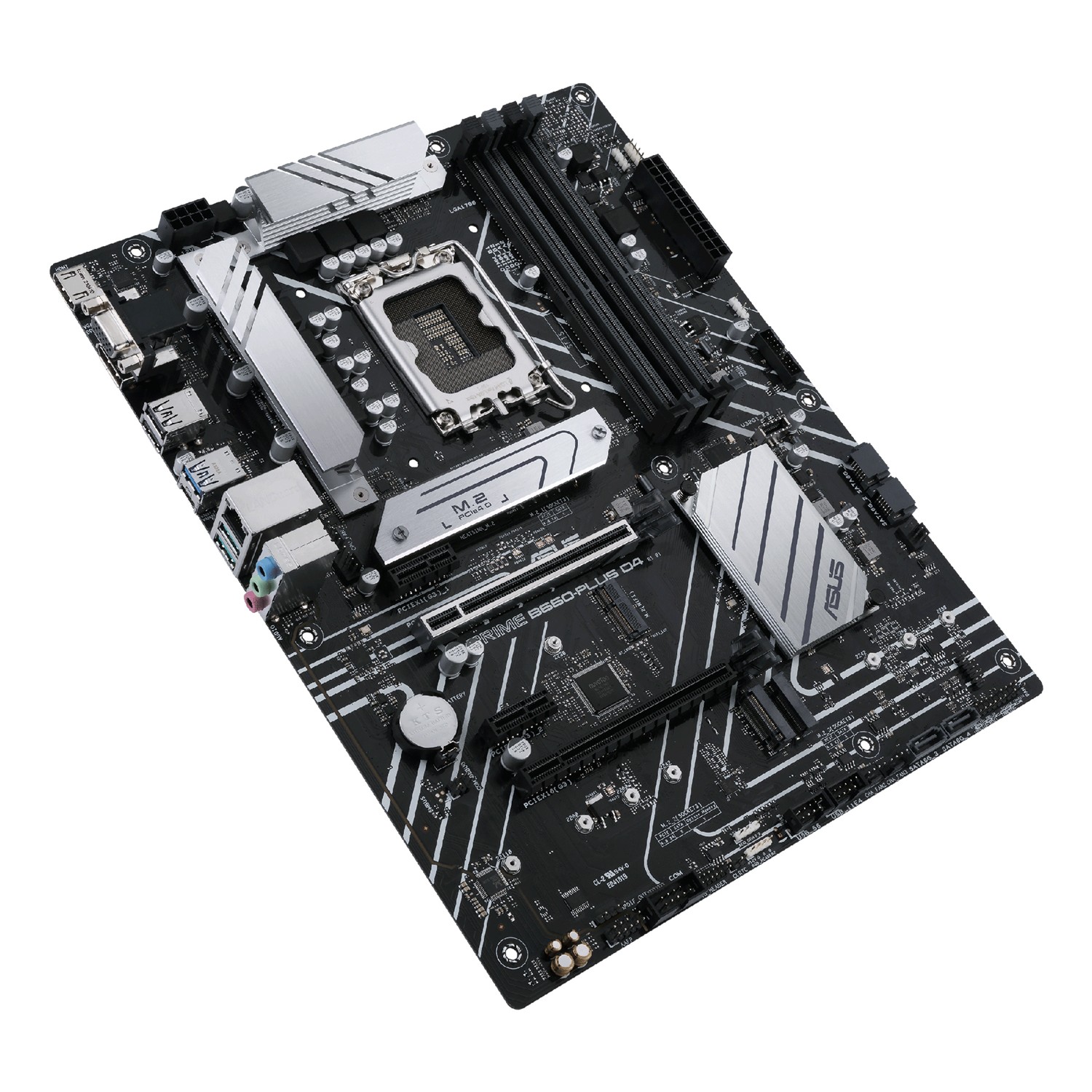 Zweites Bild vonASUS PRIME B660-PLUS D4, Intel, LGA 1700, Intel® Celeron®, Intel® Core™ i3, Intel® Core™ i5, Intel® Core™ i7, Intel® Core™ i9,..., LGA 1700, DDR4-SDRAM, 128 GB