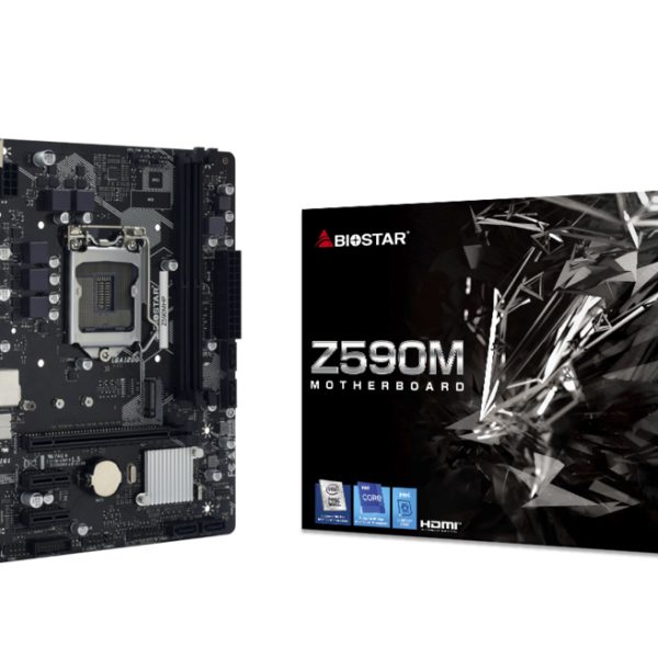 Biostar Z590 VALKYRIE, Intel, LGA 1200 (Socket H5), Intel® Celeron®, Intel® Core™ i3, Intel® Core™ i5, Intel® Core™ i7, Intel® Core™ i9, Intel® Pentium®, DDR4-SDRAM, 64 GB, DIMM