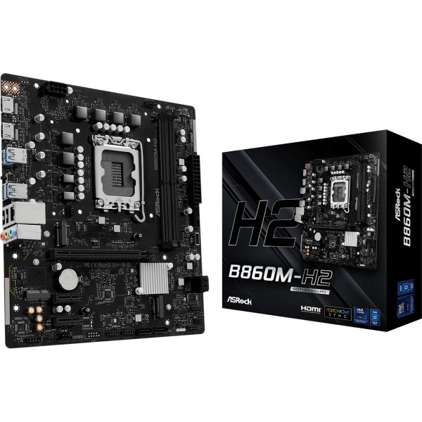 ASRock B860M-H2, Intel, LGA 1851 (Socket V1), Intel Core Ultra (Series 2), DDR5-SDRAM, 128 GB, DIMM