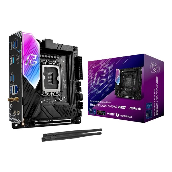 ASRock B860I Lightning WiFi, Intel, LGA 1851 (Socket V1), DDR5-SDRAM, 128 GB, DIMM, Zweikanalig