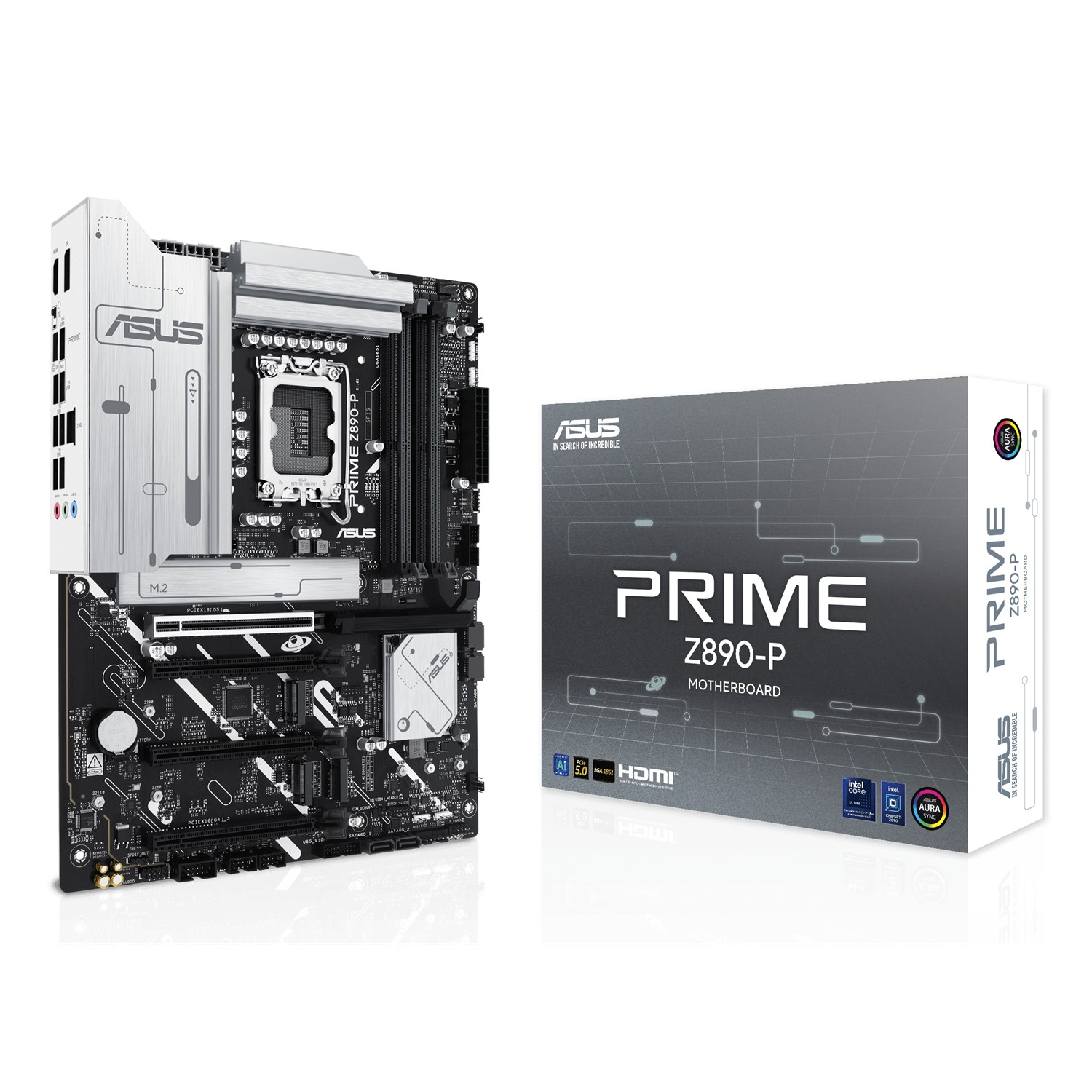 ASUS PRIME Z890-P, Intel, LGA 1851 (Socket V1), Intel Core Ultra (Series 2), DDR5-SDRAM, 192 GB, DIMM