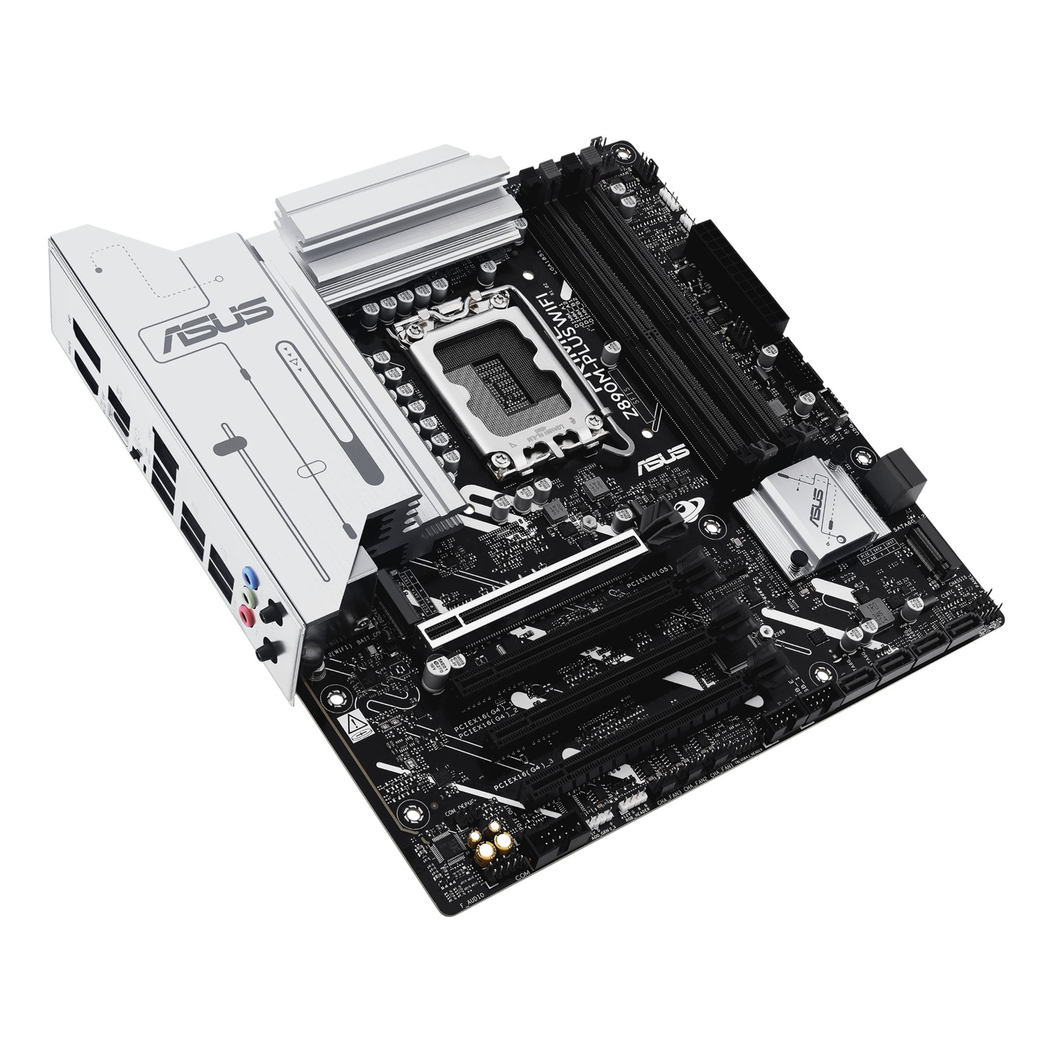 Zweites Bild vonASUS PRIME Z890M-PLUS WIFI, Intel, LGA 1851 (Socket V1), Intel Core Ultra (Series 2), LGA 1851, DDR5-SDRAM, 192 GB