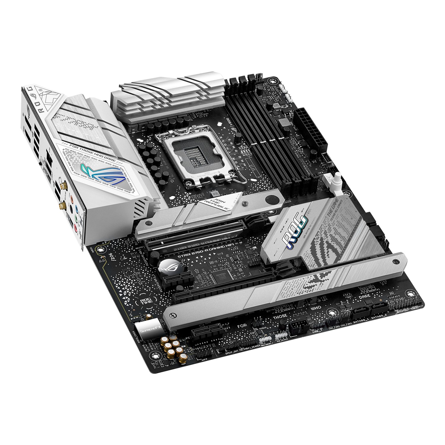 Zweites Bild vonASUS ROG STRIX B760-A GAMING WIFI, Intel, LGA 1700, Intel® Celeron®, Intel® Pentium® Gold, Intel® Core™ i3, Intel® Core™ i5, Intel® Core™..., LGA 1700, DDR5-SDRAM, 192 GB