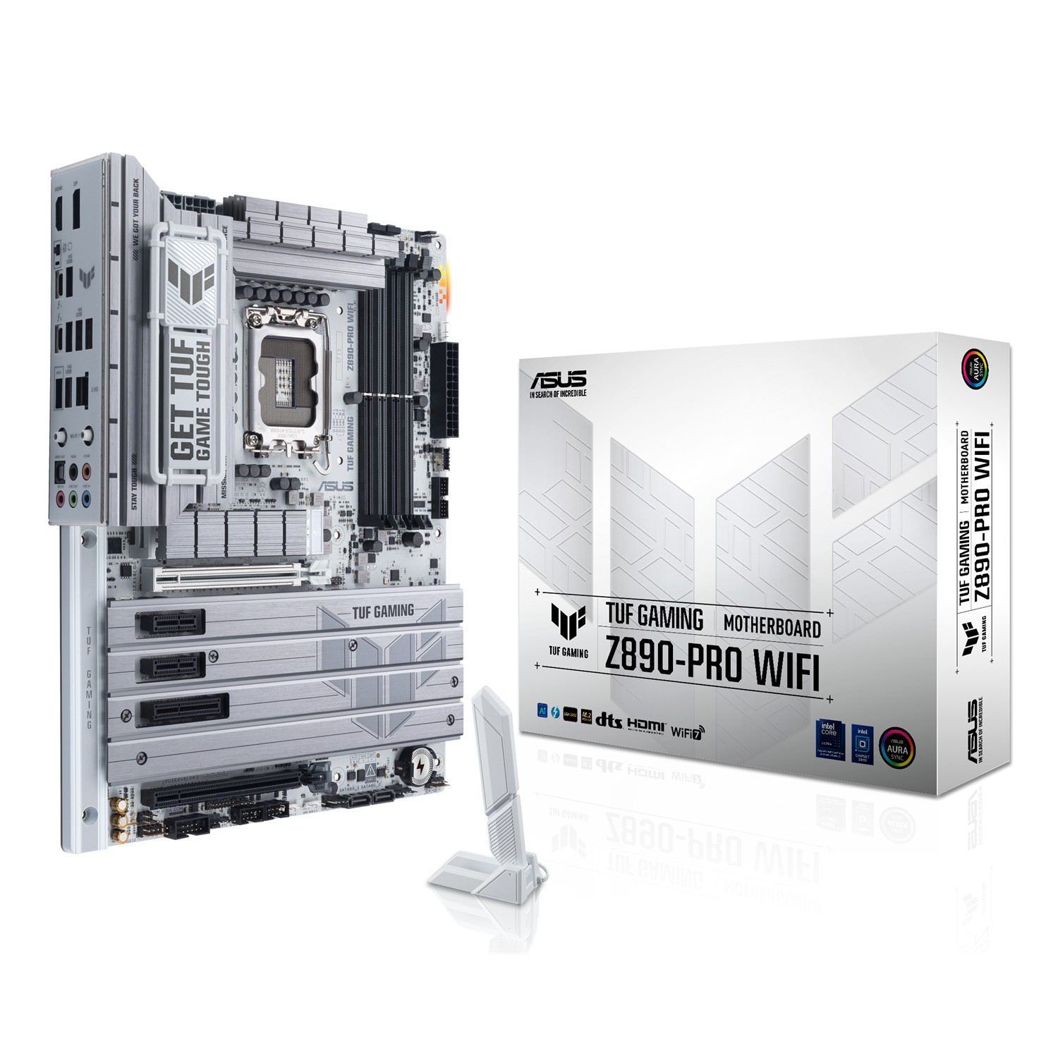 ASUS TUF GAMING Z890-PRO WIFI, Intel, LGA 1851 (Socket V1), Intel Core Ultra (Series 2), LGA 1851, DDR5-SDRAM, 192 GB