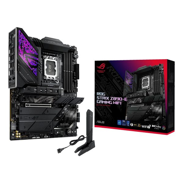ASUS ROG STRIX Z890-E GAMING WIFI, Intel, LGA 1851 (Socket V1), Intel Core Ultra (Series 2), DDR5-SDRAM, 192 GB, DIMM