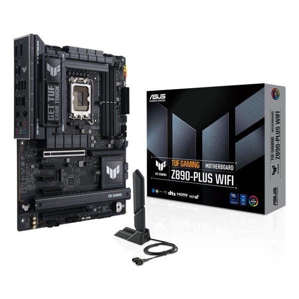 ASUS TUF GAMING Z890-PLUS WIFI, Intel, LGA 1851 (Socket V1), Intel Core Ultra (Series 2), DDR5-SDRAM, 192 GB, DIMM