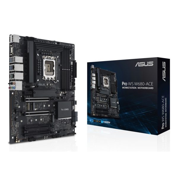 ASUS PRO WS W680-ACE, Intel, LGA 1700, Intel® Celeron®, Intel® Core™ i5, Intel® Core™ i7, Intel® Core™ i9, Intel® Pentium® Gold, LGA 1700, DDR5-SDRAM, 128 GB