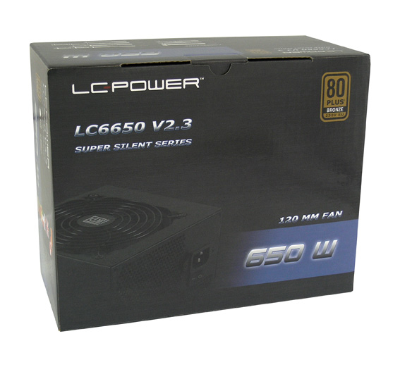 Zweites Bild vonLC-Power LC6650 V2.3, 650 W, 230 V, 47 - 63 Hz, 5 A, Aktiv, 100 W
