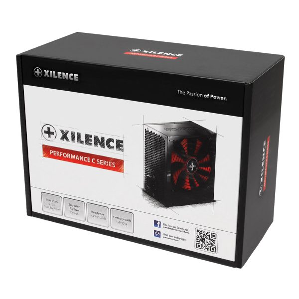 Zweites Bild vonXilence Performance C XP600R6, 450 W, 110 - 240 V, 600 W, 50 Hz, +12V,+12V2,+3.3V,+5V,+5Vsb,-12V, Aktiv