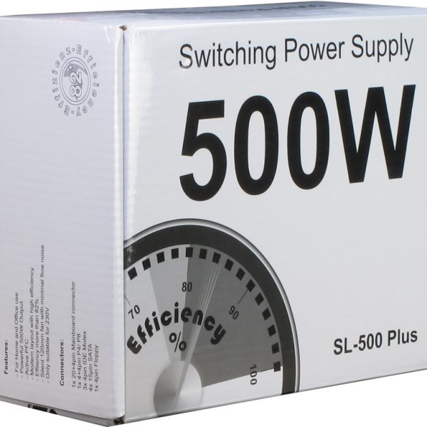 Zweites Bild vonInter-Tech SL-500 Plus, 500 W, 230 V, 50 - 60 Hz, 3 A, Aktiv, 120 W