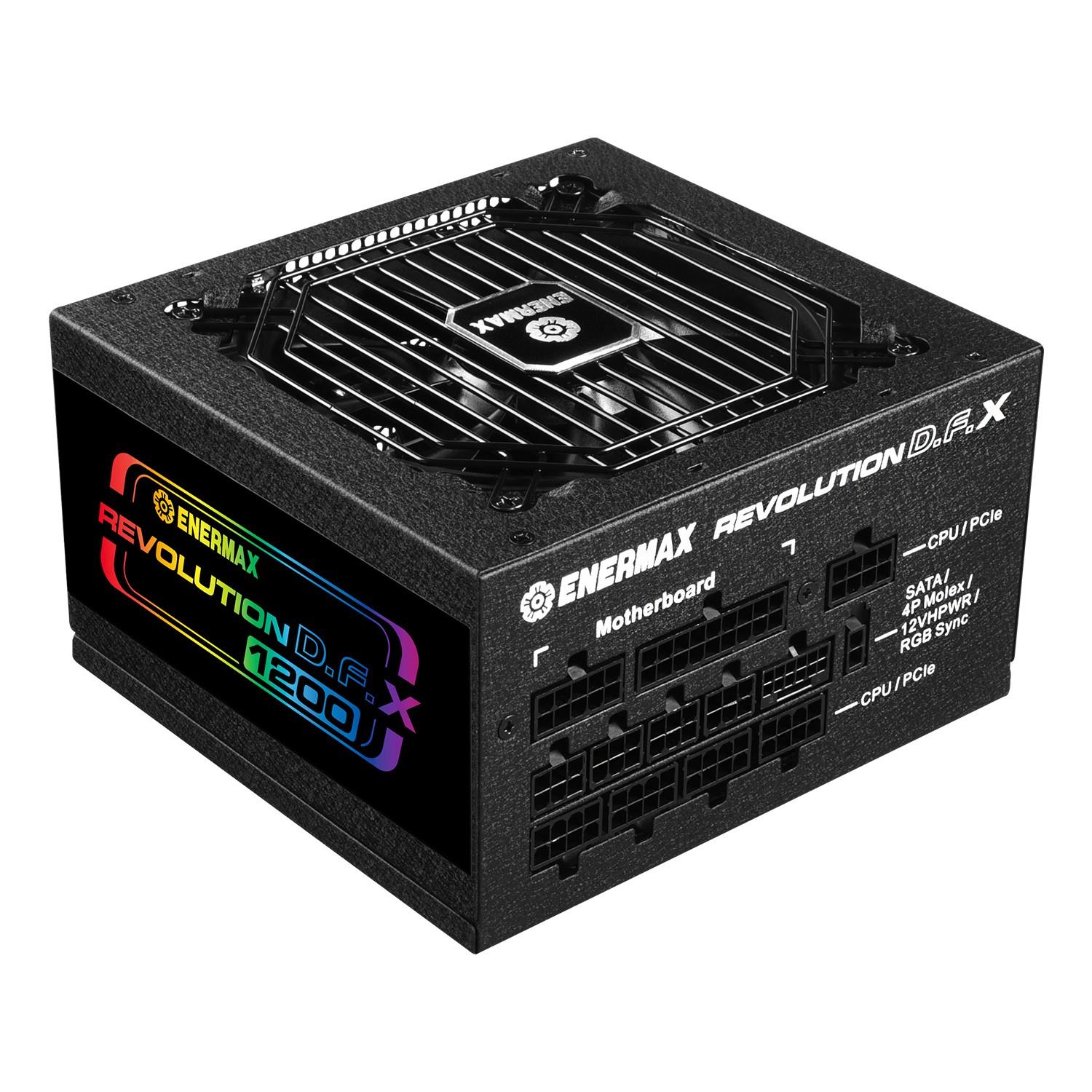 Enermax Revolution DFX, 850 W, 100 - 240 V, 47 - 63 Hz, 11-5.5 A, 130 W, 846 W