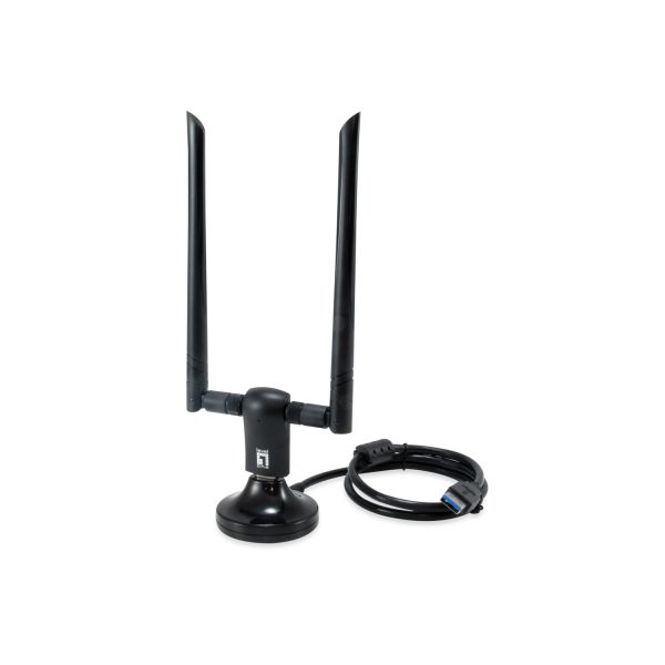 Zweites Bild vonLevelOne WUA-1810E, Kabellos, USB, WLAN, Wi-Fi 5 (802.11ac), 867 Mbit/s, Schwarz