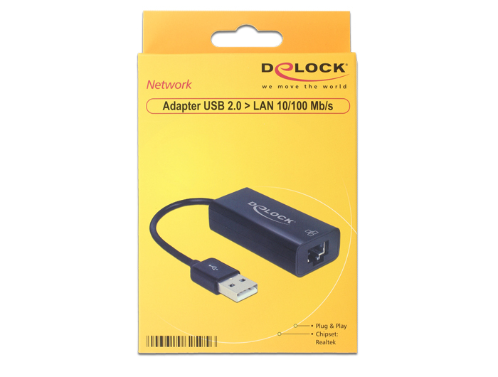 Zweites Bild vonDelock 62595, Kabelgebunden, USB, Ethernet, 100 Mbit/s
