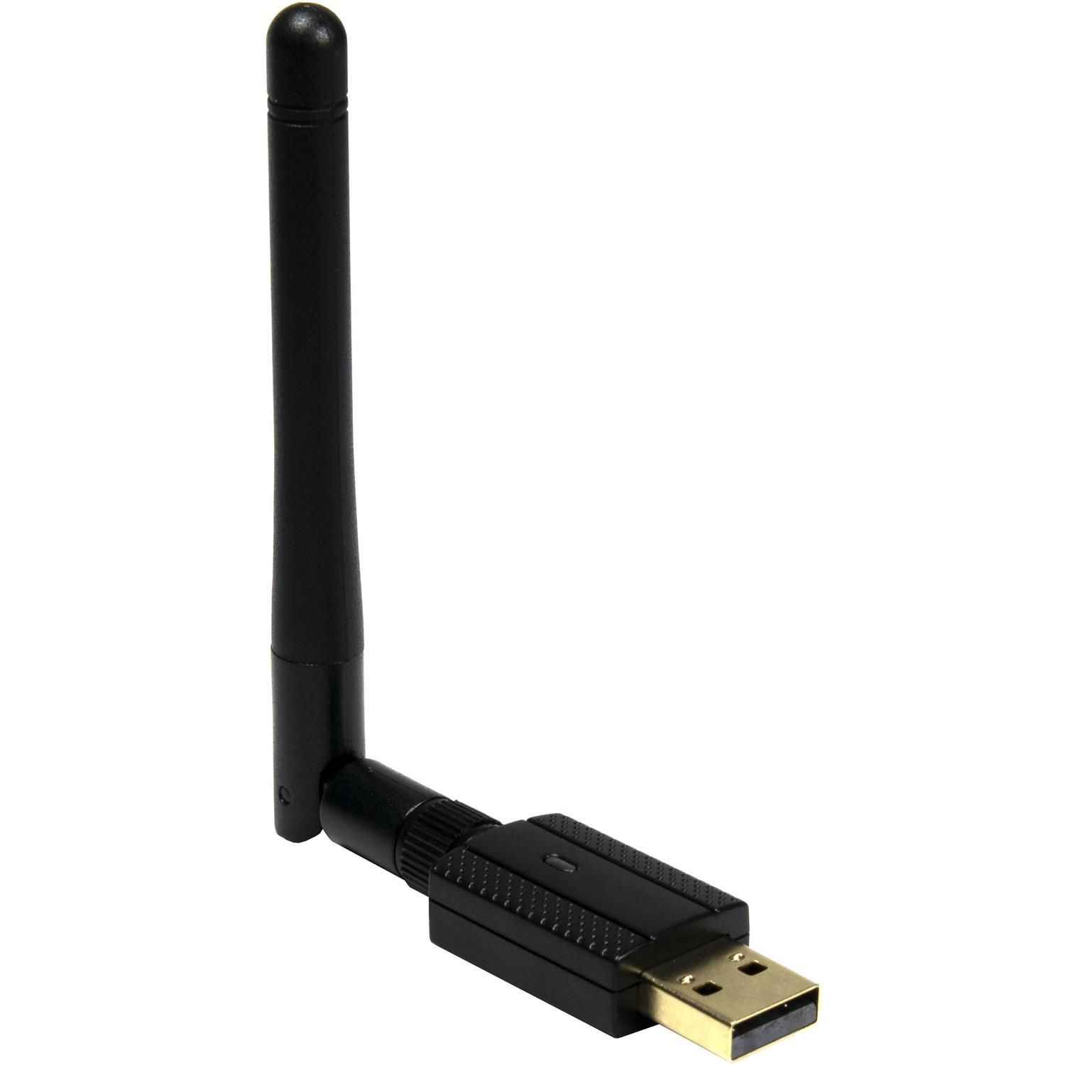 Inter-Tech EP-119, Kabellos, USB, WLAN / Bluetooth, Wi-Fi 5 (802.11ac), 600 Mbit/s, Schwarz