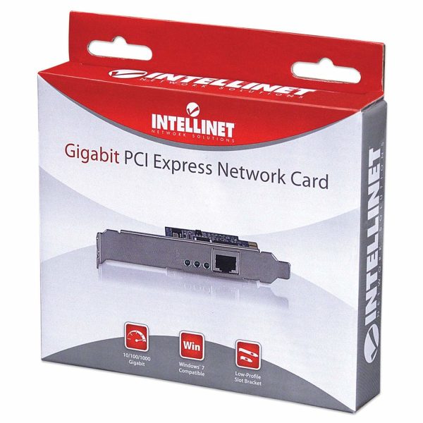Zweites Bild vonIC Intracom Intellinet Gigabit PCI-Express-Netzwerkkarte, 10/100/1000 Mbit/s PCI-Express-Netzwerkkarte, Eingebaut, Kabelgebunden, PCI Express, Ethernet, 1000 Mbit/s