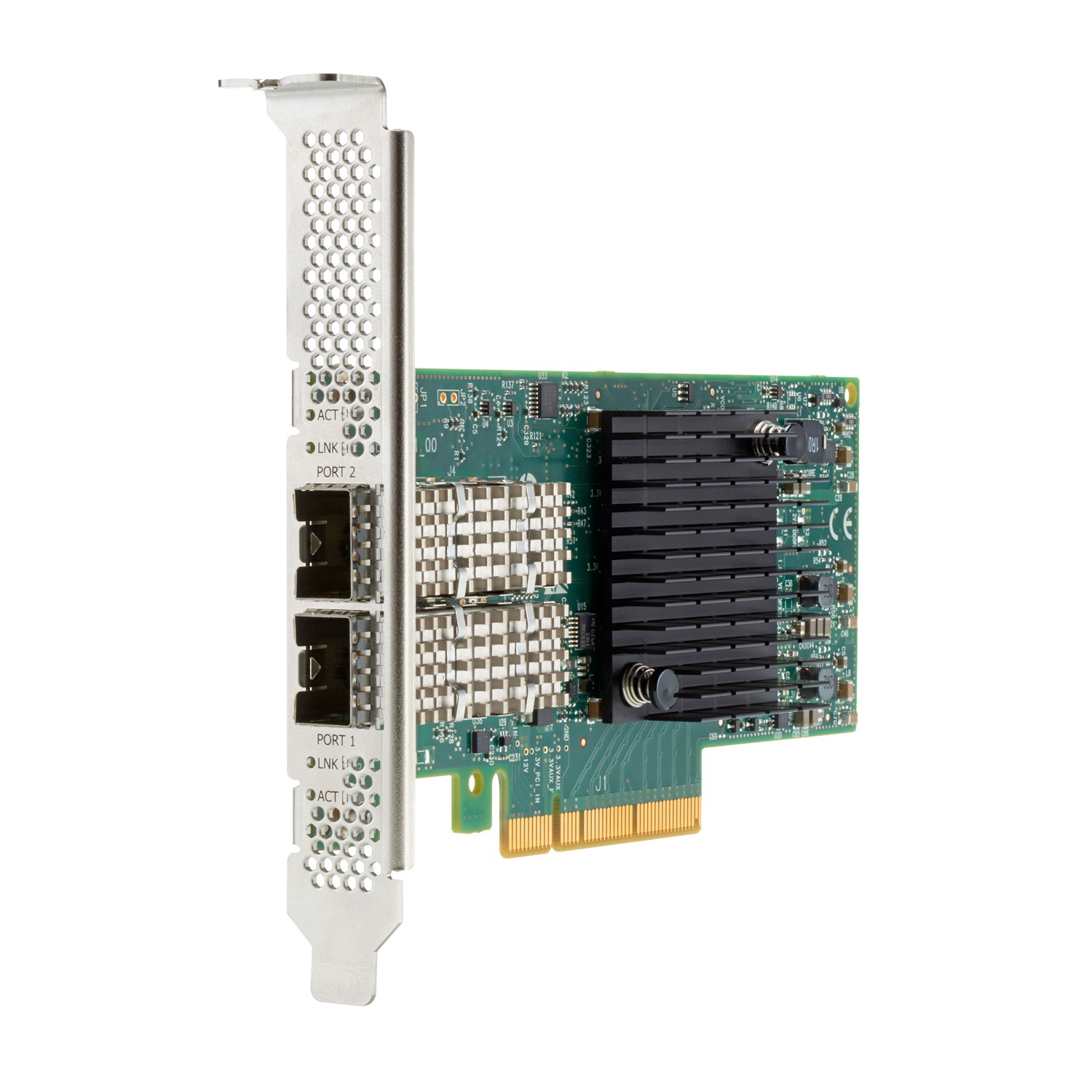 HPE Broadcom BCM57414 Ethernet 10/25 Gb SFP28-Adapter mit 2 Anschlüssen für, Eingebaut, Kabelgebunden, PCI Express, Ethernet / Fiber, 25000 Mbit/s