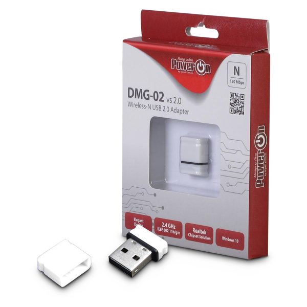 Zweites Bild vonInter-Tech DMG-02, Kabellos, USB, WLAN, 150 Mbit/s, Weiß