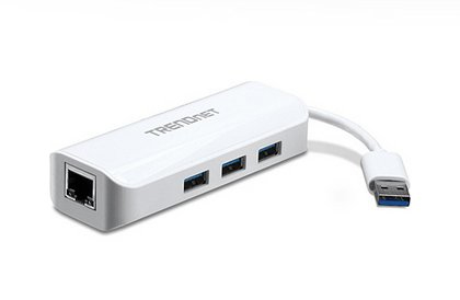 TRENDnet TU3-ETGH3, IEEE 802.3, IEEE 802.3ab, IEEE 802.3az, IEEE 802.3u, IEEE 802.3x, Weiß, USB 1.1, USB 2.0, USB 3.2 Gen 1 (3.1 Gen 1) Type-A, CE, FCC, 50 - 60 Hz, 0,5 A