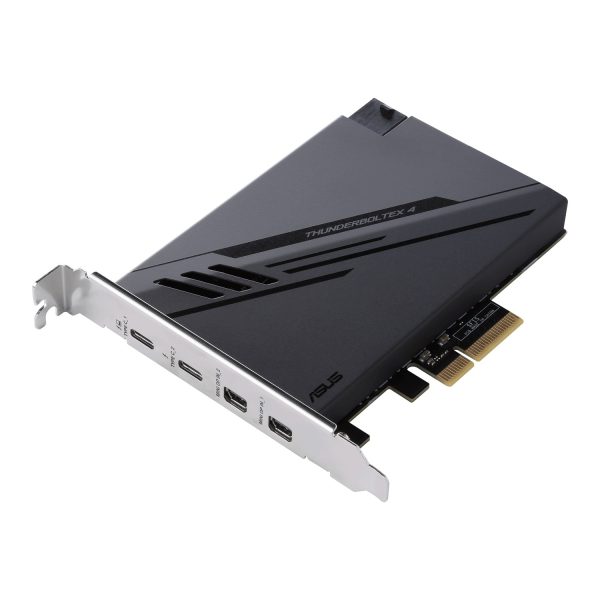Zweites Bild vonASUS ThunderboltEX 4, PCIe, Mini DisplayPort, PCIe, Thunderbolt, USB 2.0, USB 3.2 Gen 2 (3.1 Gen 2), PCIe 3.0, Schwarz, PC, Intel Thunderbolt 4 JHL8540