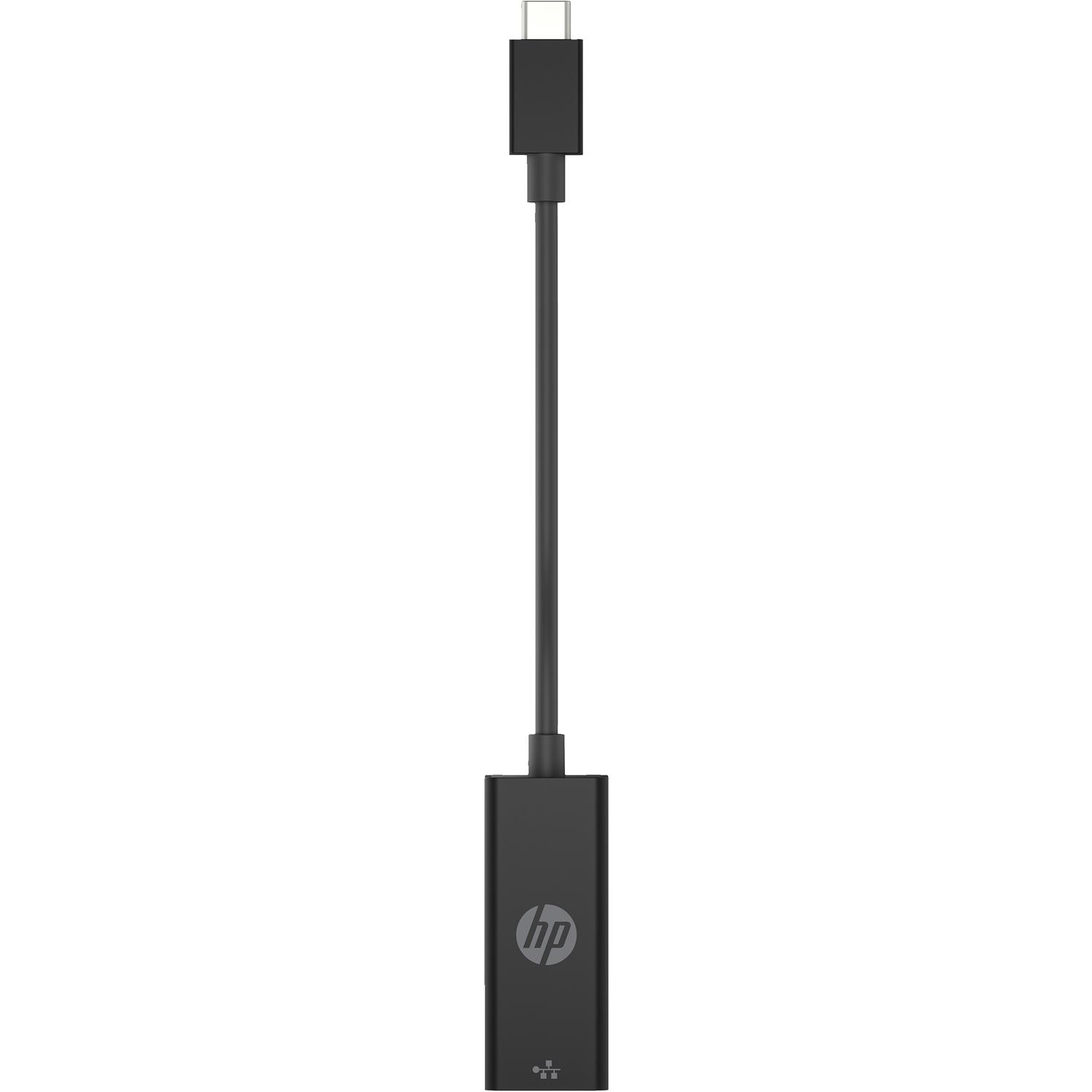 HP USB-C-an-RJ45 G2-Adapter, Kabelgebunden, USB Typ-C, Ethernet, Schwarz