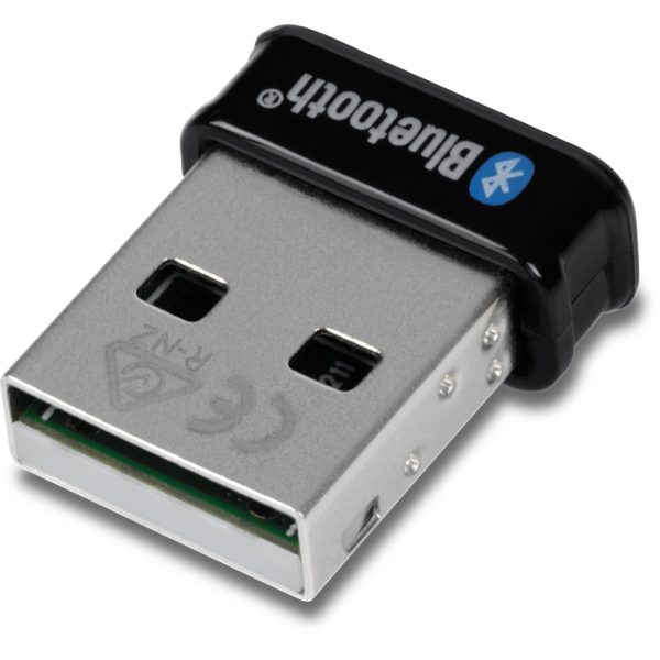 Zweites Bild vonTRENDnet TBW-110UB, USB Typ-A, Bluetooth, Schwarz, Laptop, 0,0003 Gbit/s, 0 - 40 °C
