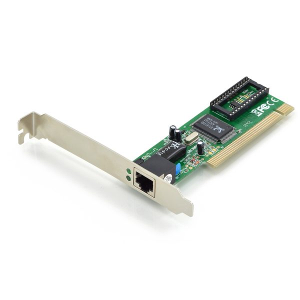 DIGITUS Single Port Fast Ethernet Netzwerkkarte, RJ45, PCI, Realtek Chipsatz