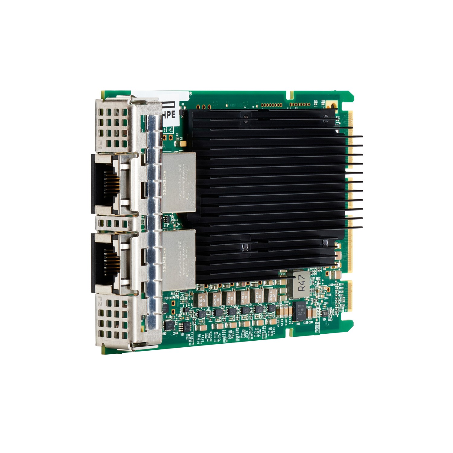 HPE Broadcom BCM57416 Ethernet 10 Gb BASE-T-OCP3-Adapter mit 2 Anschlüssen für, Eingebaut, Kabelgebunden, PCI Express, Ethernet, 10000 Mbit/s