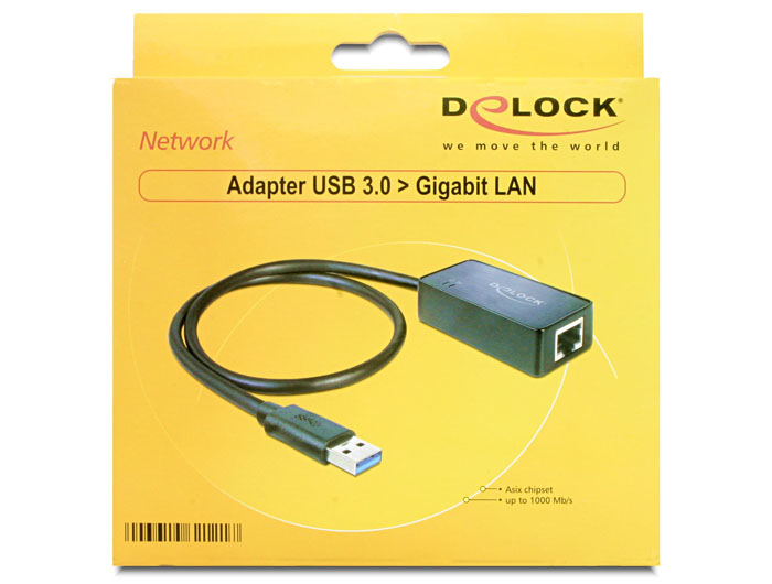 Zweites Bild vonDelock 62121, Schwarz, Windows XP/XP-64/Vista/Vista-64/7/7-64, Mac Lion 10.7, IEEE 802.3, IEEE 802.3ab, IEEE 802.3az, IEEE 802.3u