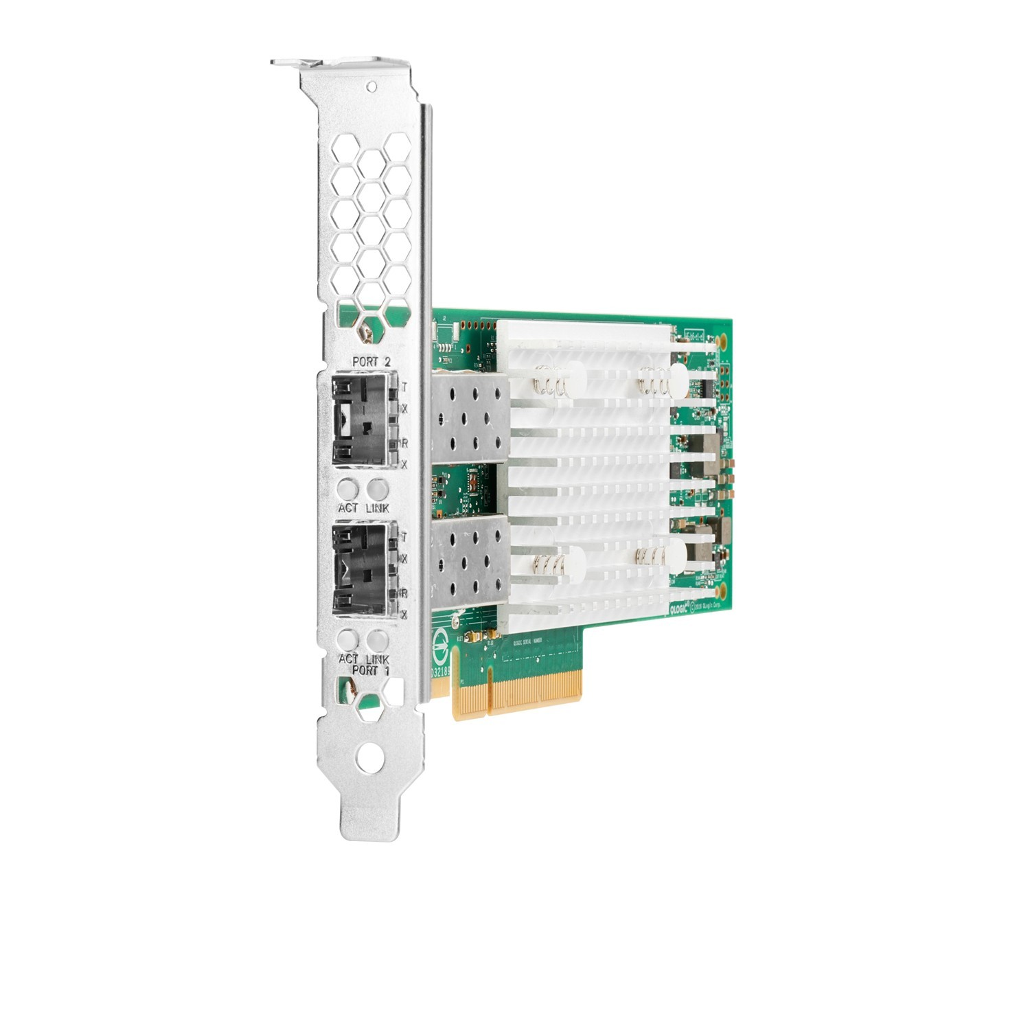 HPE Intel X710-DA2 Ethernet 10 Gb SFP+-Adapter mit 2 Anschlüssen für, Eingebaut, Kabelgebunden, PCI Express, Ethernet / Fiber, 10000 Mbit/s