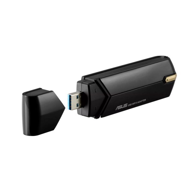 Zweites Bild vonASUS USB-AX56, Kabellos, USB, WLAN, 1775 Mbit/s, Schwarz, Gold