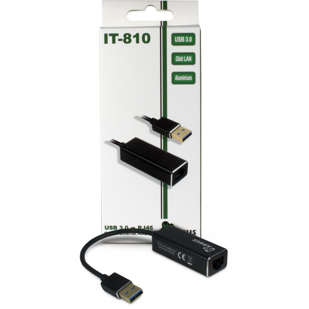 Zweites Bild vonInter-Tech ARGUS IT-810, Schwarz, Realtek RTL8153, 25 mm, 240 mm, 17 mm, 30 g