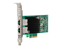 Zweites Bild vonHPE Intel X550T2, Eingebaut, Kabelgebunden, PCI Express, Ethernet, 10000 Mbit/s, Grün, Silber