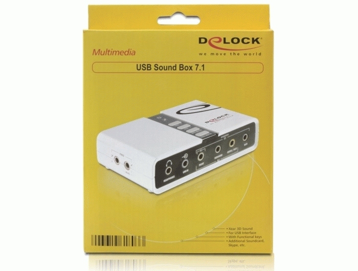 Zweites Bild vonDelock USB Sound Box 7.1, 7.1 Kanäle, USB