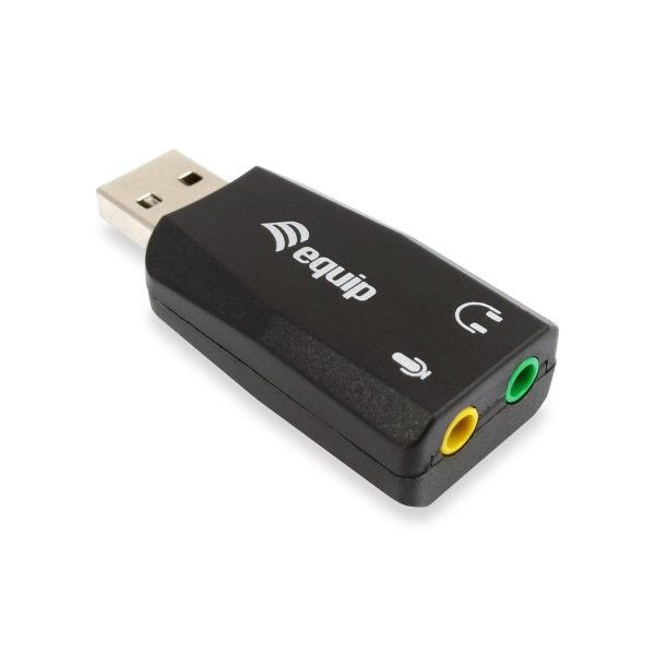 Equip USB Audio Adapter, USB Typ-A, Schwarz, 22 mm, 51 mm, 12 mm, 85 g