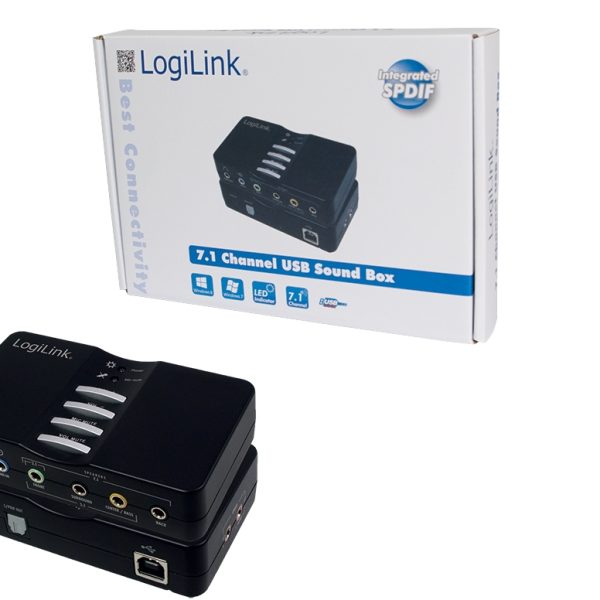 LogiLink USB Sound Box Dolby 7.1 8-Channel, 7.1 Kanäle, USB