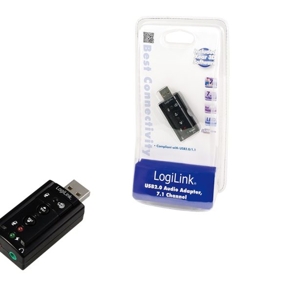 LogiLink USB Soundcard, 7.1 Kanäle, USB
