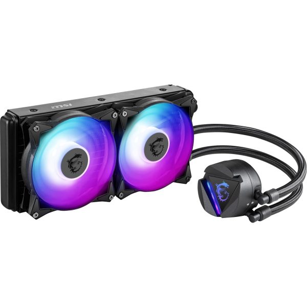 Zweites Bild vonMSI MAG Coreliquid 240R V2, Kühler, 12 cm, 500 RPM, 2000 RPM, Schwarz