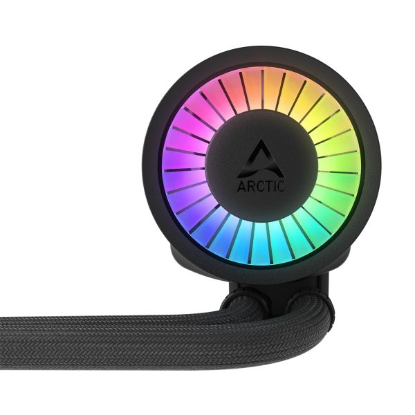 Zweites Bild vonArctic Liquid Freezer III Pro 360 A-RGB - Multikompatibler All-in-One CPU-Wasserkühler mit A-RGB, Flüssigkeitskühlung, 12 cm, 131 m³/h, Schwarz
