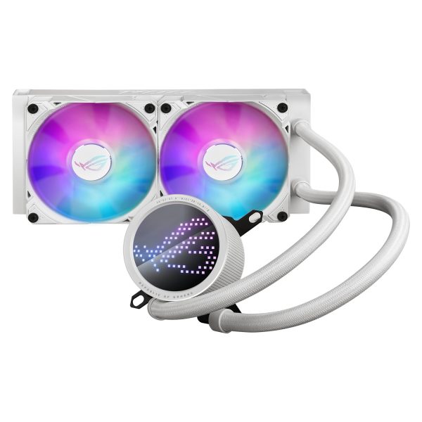 ASUS ROG Ryuo III 240 ARGB White Edition, Flüssigkeitskühlung, 12 cm, 2200 RPM, Weiß