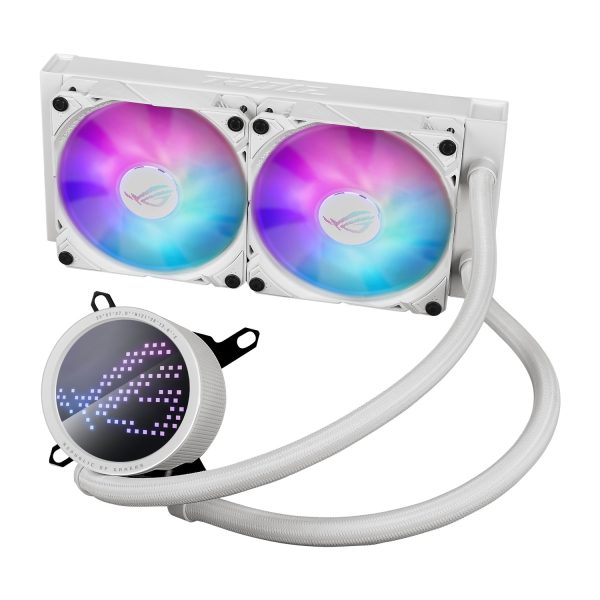 Zweites Bild vonASUS ROG Ryuo III 240 ARGB White Edition, Flüssigkeitskühlung, 12 cm, 2200 RPM, Weiß