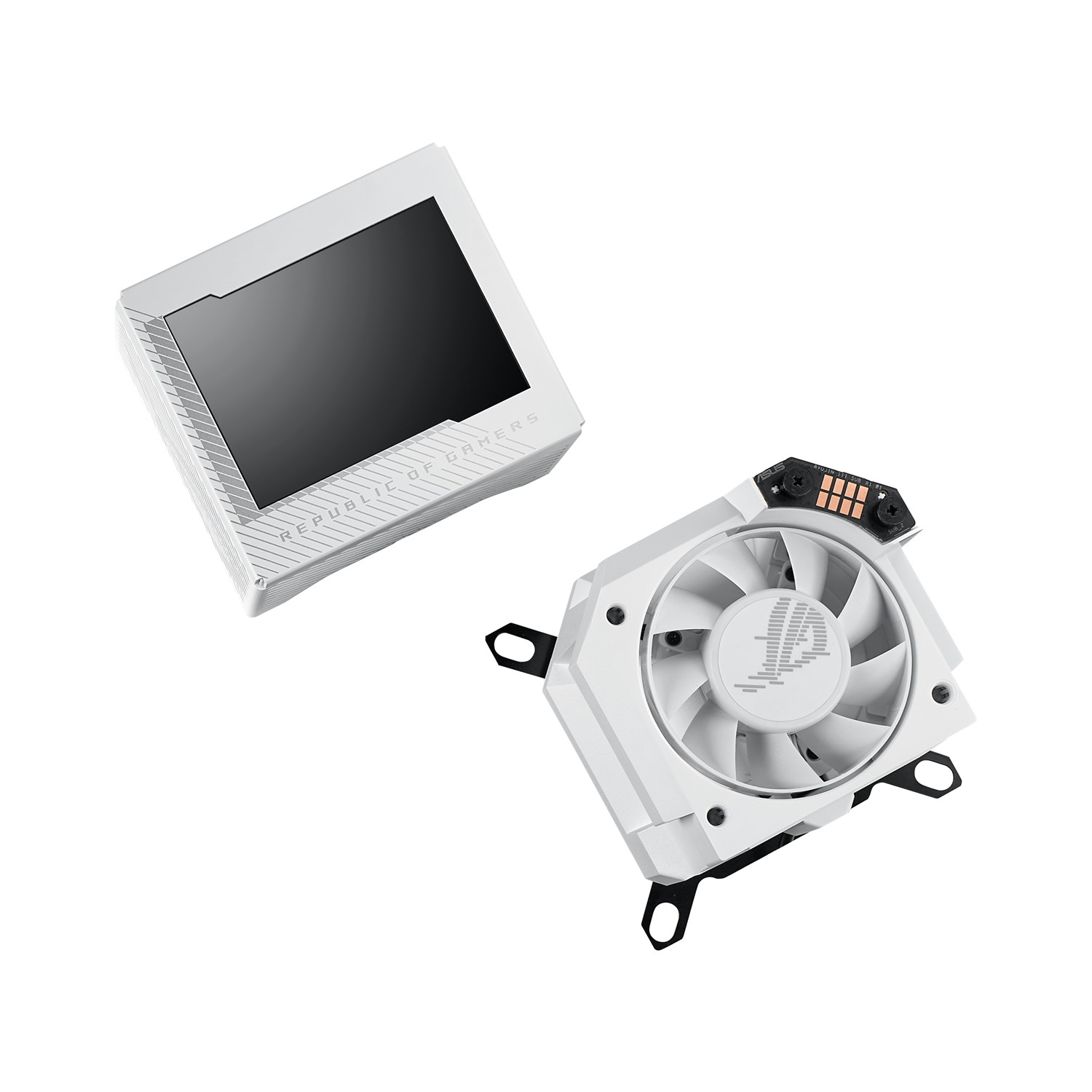 Zweites Bild vonASUS ROG RYUJIN III WB White Edition, Wasserblock, Kupfer, Weiß, LGA 1150 (Socket H3), LGA 1151 (Socket H4), LGA 1155 (Socket H2), LGA 1156 (Socket H), LGA 1200..., 1 Lüfter, 21,08 cfm