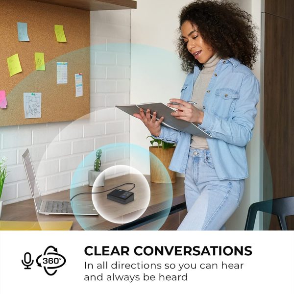 Zweites Bild vonAVer AVerMedia AI SPEAKERPHONE - AS311, Universal, Schwarz, 3 m, 2 m, Homeoffice, Büro, Berührung