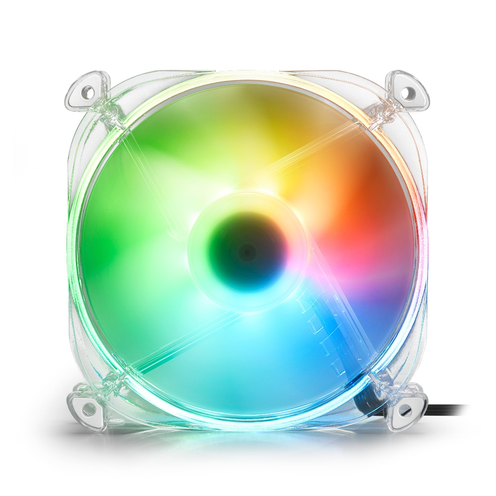 Zweites Bild vonSharkoon Shark Disc, Ventilator, 12 cm, 1000 RPM, 17,5 dB, 59 m³/h, Transparent
