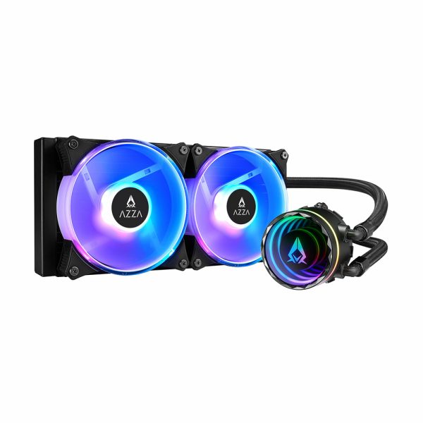 AZZA BLIZZARD SP 240, All-in-One-Flüssigkeitskühler, 24 cm, 62,1 cfm, Schwarz