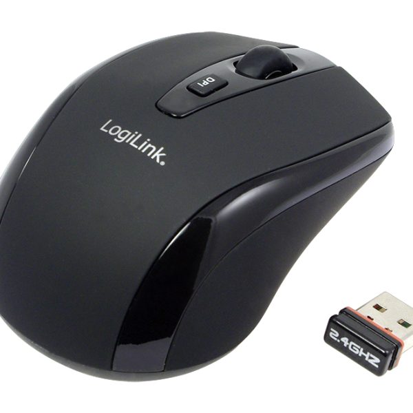 LogiLink ID0031, Optisch, RF Wireless, 800 DPI, Schwarz