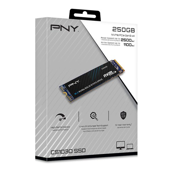Zweites Bild vonPNY CS1030 M.2 NVMe, 250 GB, M.2, 2500 MB/s