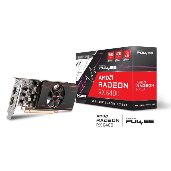 Zweites Bild vonSapphire PULSE 11315-01-20G, Radeon RX 6400, 4 GB, GDDR6, 64 Bit, 7680 x 4320 Pixel, PCI Express 4.0