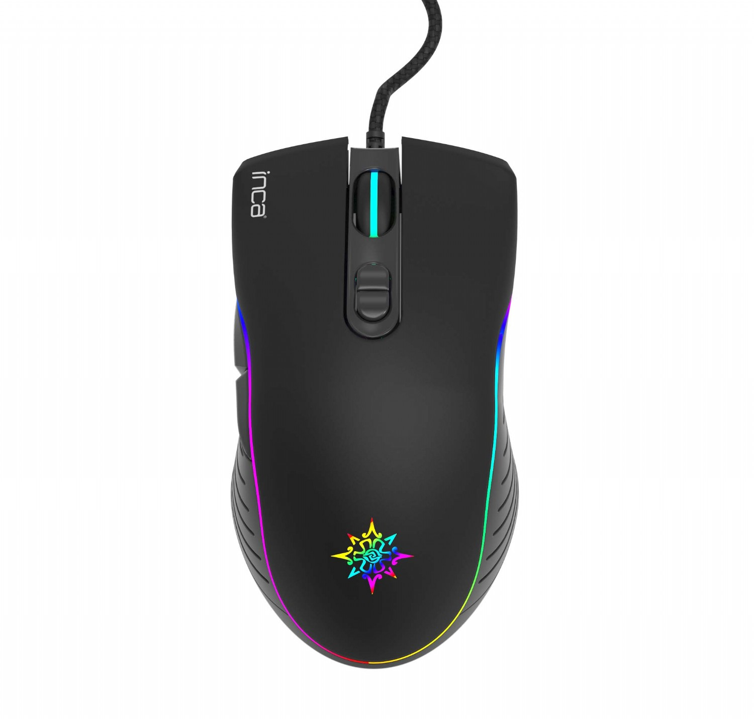 INCA IMG-GT15, Beidhändig, USB Typ-A, 4800 DPI, Schwarz
