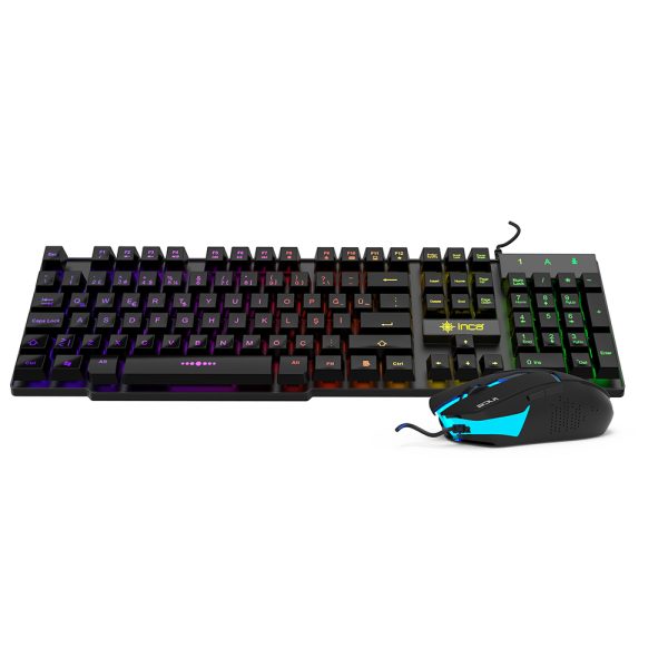 Zweites Bild vonCian Technology GmbH Inca IKG-448, Kabelgebunden, USB, Mechanischer Switch, RGB-LED, Schwarz, Maus enthalten