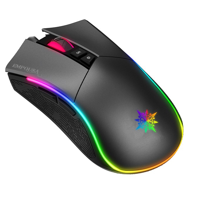 Zweites Bild vonINCA IMG-GT19, rechts, USB Typ-A, 4800 DPI, Schwarz, Grau